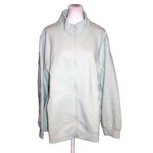 Ava & Viv Women's Plus Size 4X Full Zip Jacket Sweatshirt Top Mint Green NEW